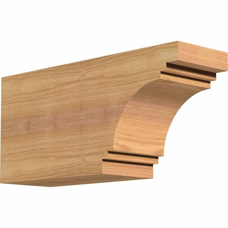 Ekena Millwork Pescadero Smooth Rafter Tail, Western Red Cedar, 3 1/2"W x 6"H x 12"L RFT04X06X12PEC00SWR